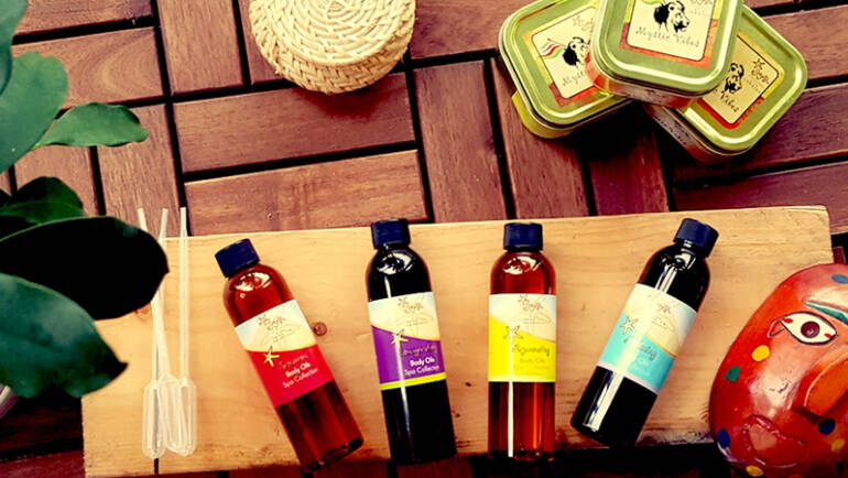 Try our Spa collection body oils